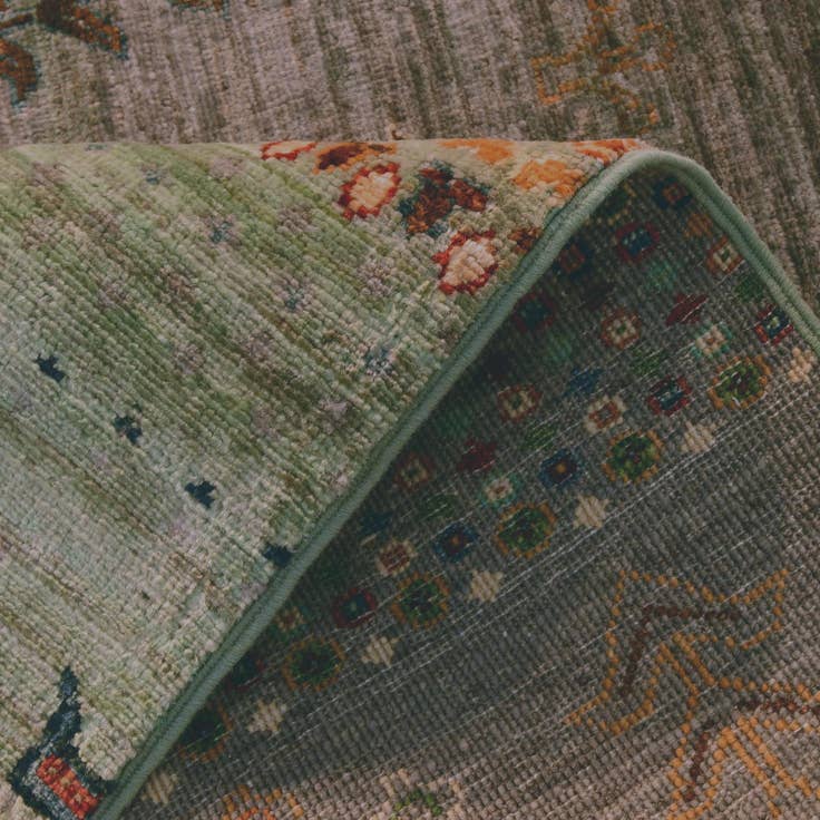Detail image of 2' 8 x 8' 3 Hand Knotted Kazak Runner Rug