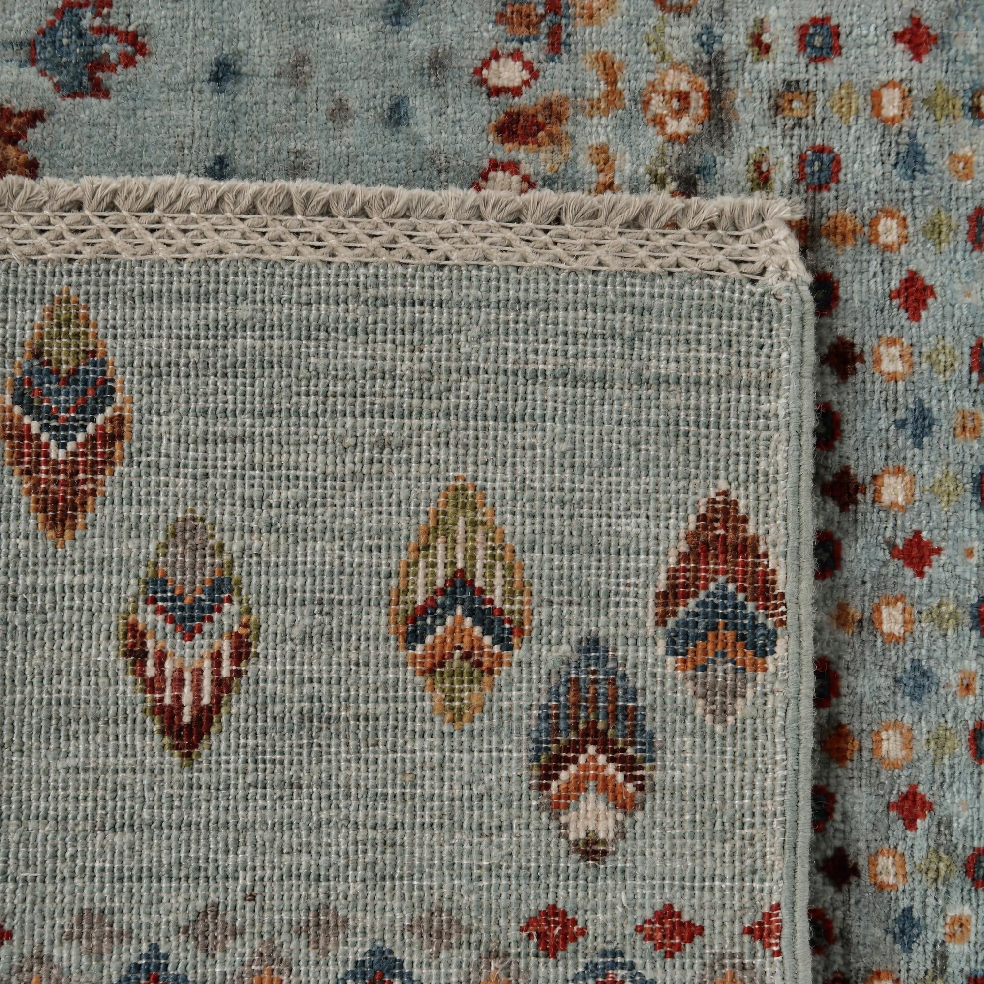 80cm x 250cm anudado a mano Kazak Alfombra Pasillera