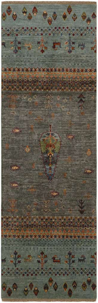 2' 8 x 8' 3 Hand Knotted Kazak Runner Rug