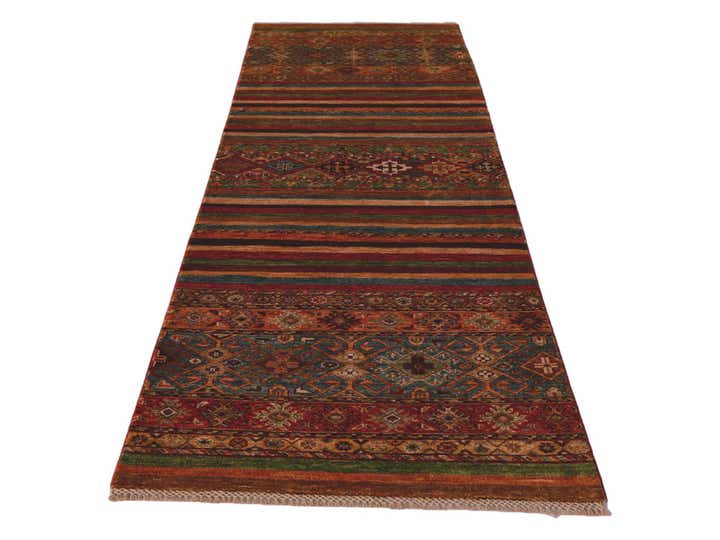 2' 9 x 8' 4 Hand Knotted Kazak Runner Rug