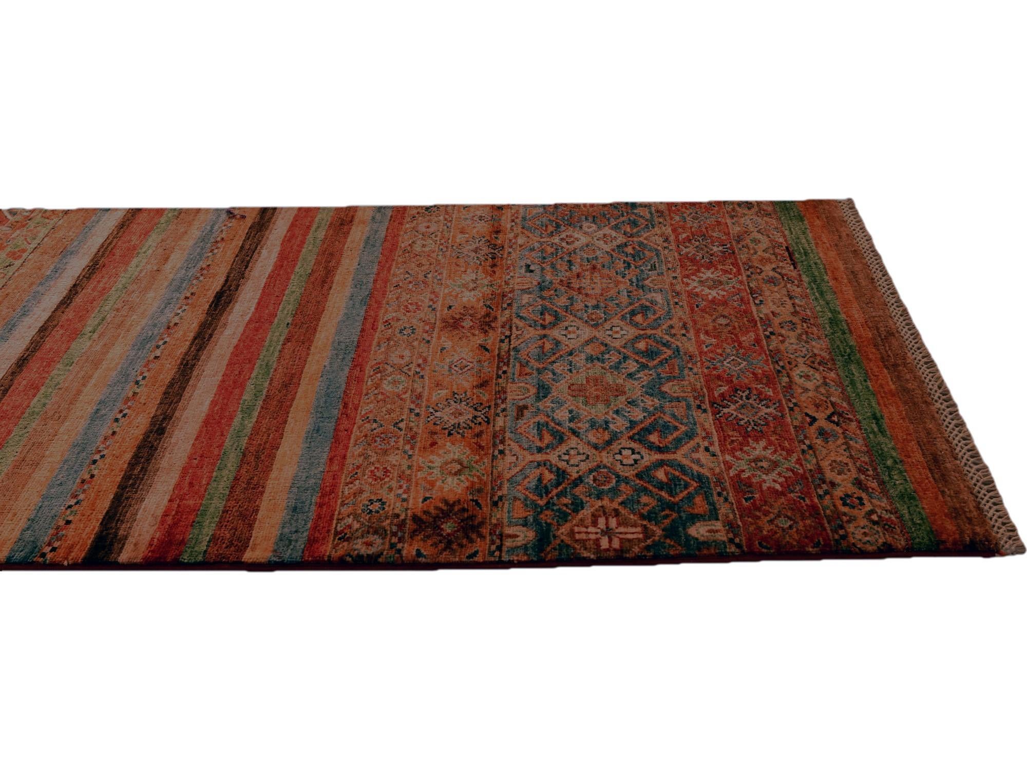2' 9 x 8' 4 Hand Knotted Kazak Runner Rug