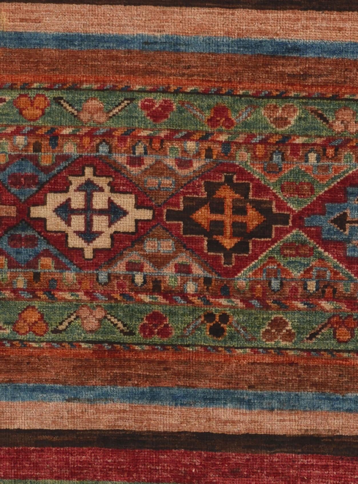 2' 9 x 8' 4 Hand Knotted Kazak Runner Rug