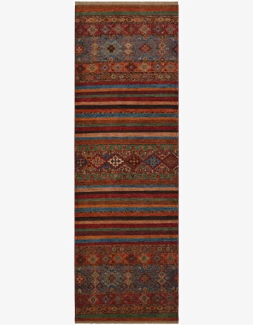 2' 9 x 8' 4 Hand Knotted Kazak Runner Rug