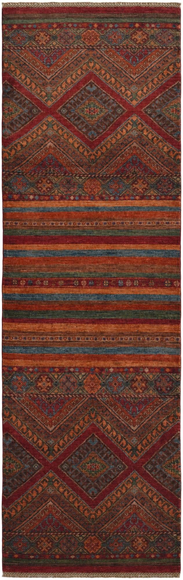 2' 8 x 8' 7 Hand Knotted Kazak Runner Rug