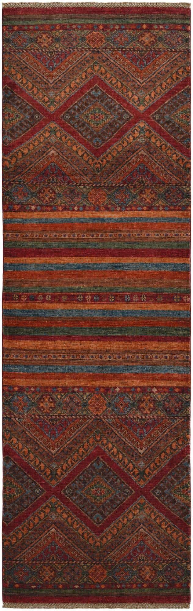 2' 8 x 8' 7 Hand Knotted Kazak Runner Rug