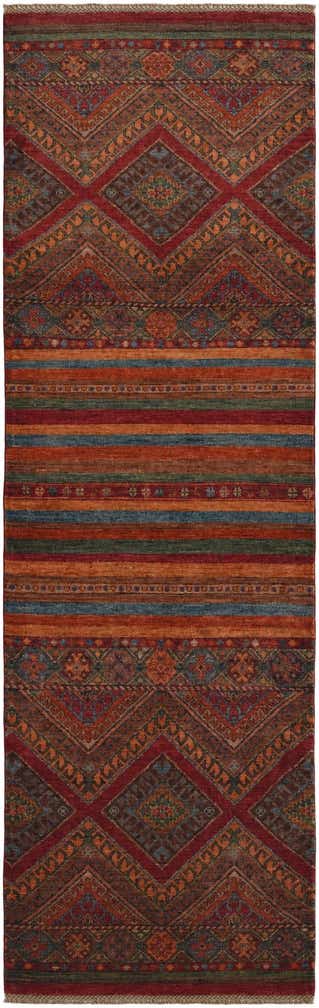 2' 8 x 8' 7 Hand Knotted Kazak Runner Rug