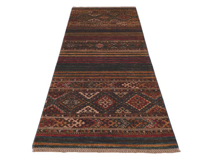 2' 5 x 6' 9 Hand Knotted Kazak Runner Rug