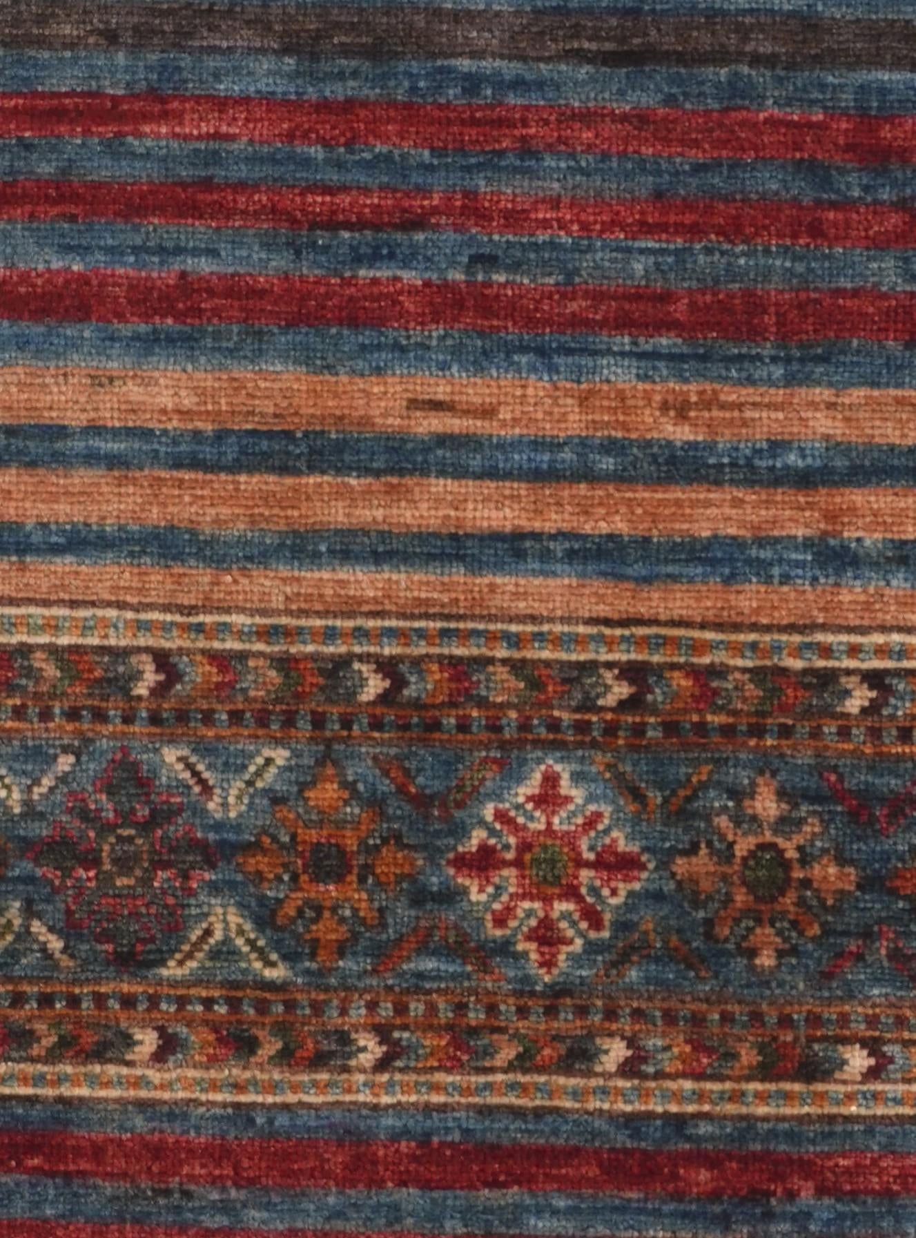2' 5 x 6' 9 Hand Knotted Kazak Runner Rug