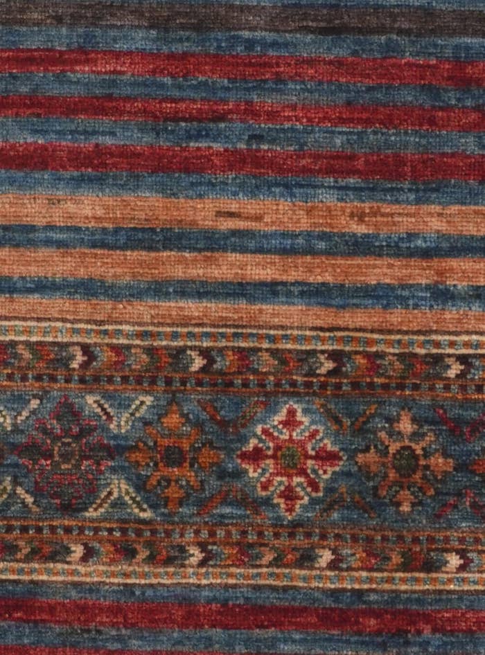 Detail image of 2' 5 x 6' 9 Hand Knotted Kazak Runner Rug