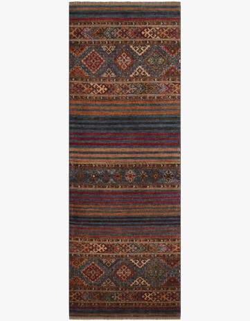 2' 5 x 6' 9 Hand Knotted Kazak Runner Rug
