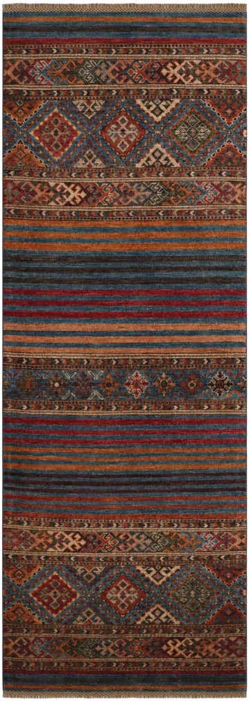 2' 5 x 6' 9 Hand Knotted Kazak Runner Rug