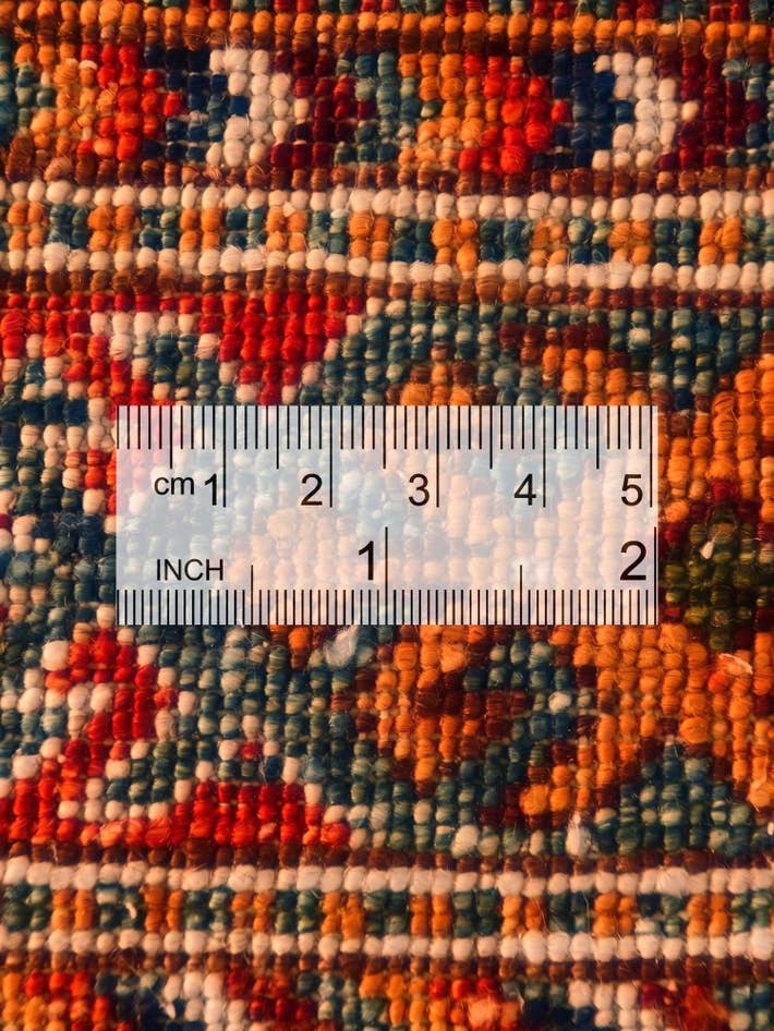 Detail image of 2' 7 x 6' 10 Hand Knotted Kazak Runner Rug