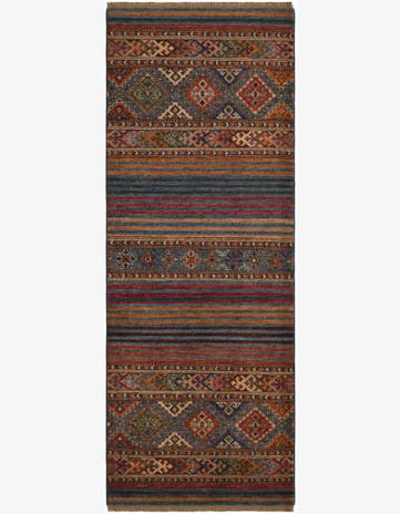 2' 7 x 6' 10 Hand Knotted Kazak Runner Rug