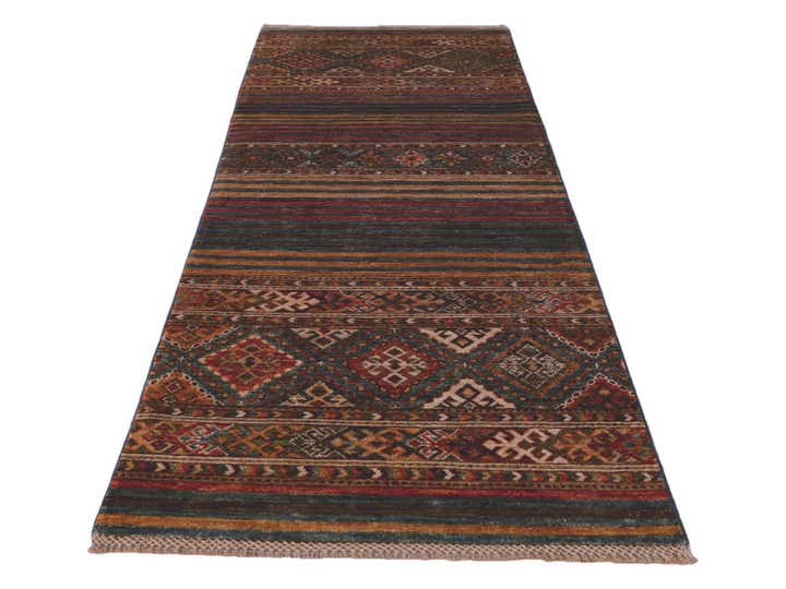 2' 7 x 6' 8 Hand Knotted Kazak Runner Rug