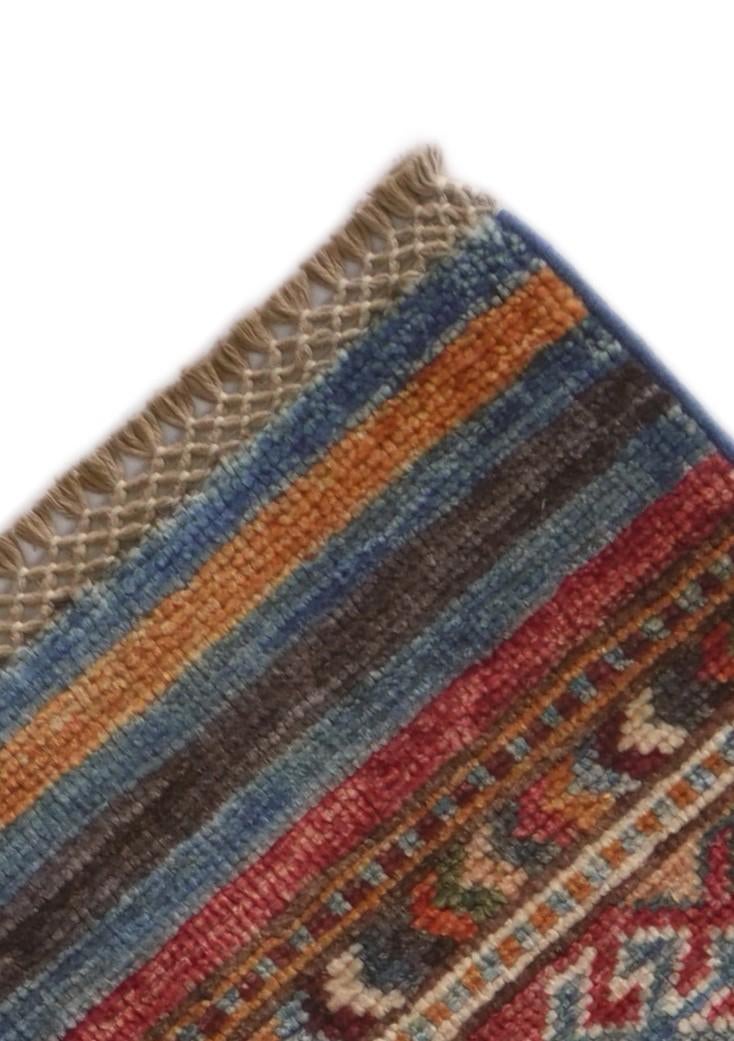 2' 7 x 6' 8 Hand Knotted Kazak Runner Rug