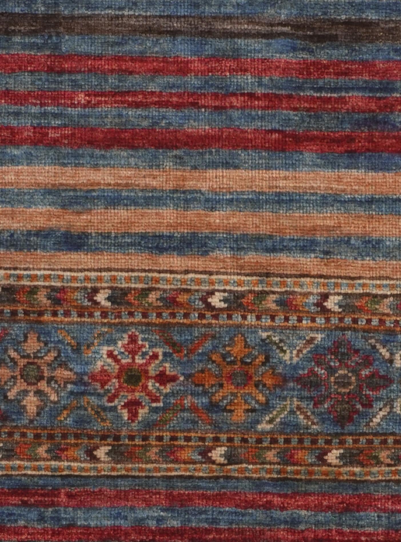 2' 7 x 6' 8 Hand Knotted Kazak Runner Rug