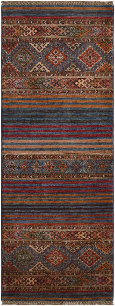 2' 7 x 6' 8 Hand Knotted Kazak Runner Rug