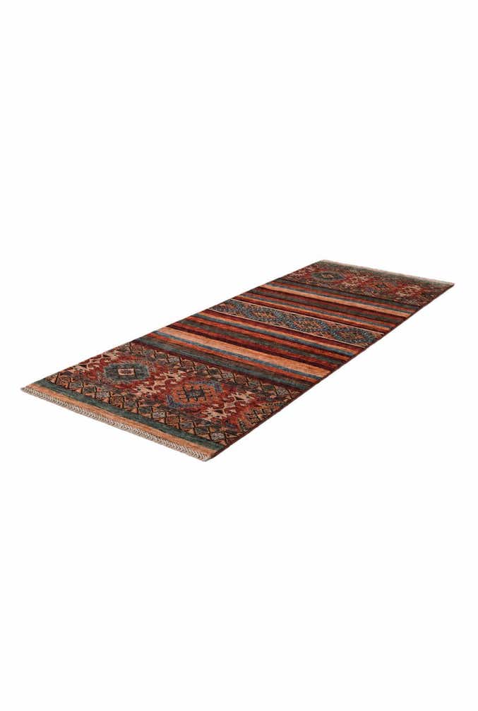 2' 7 x 6' 11 Hand Knotted Kazak Runner Rug
