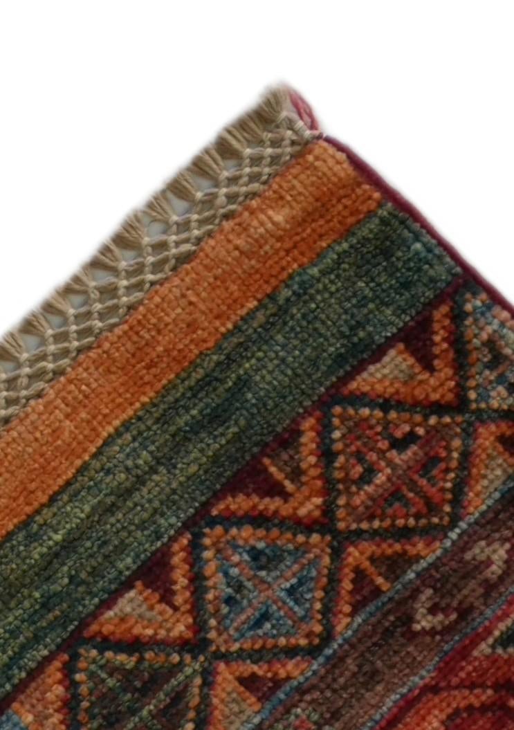 2' 7 x 6' 11 Hand Knotted Kazak Runner Rug