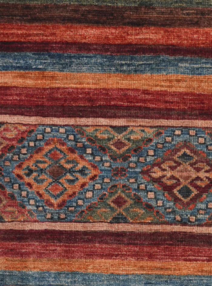 Detail image of 2' 7 x 6' 11 Hand Knotted Kazak Runner Rug