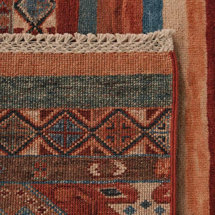 2' 7 x 6' 11 Hand Knotted Kazak Runner Rug