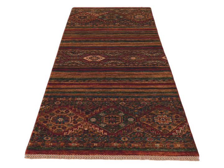 2' 7 x 6' 8 Hand Knotted Kazak Runner Rug