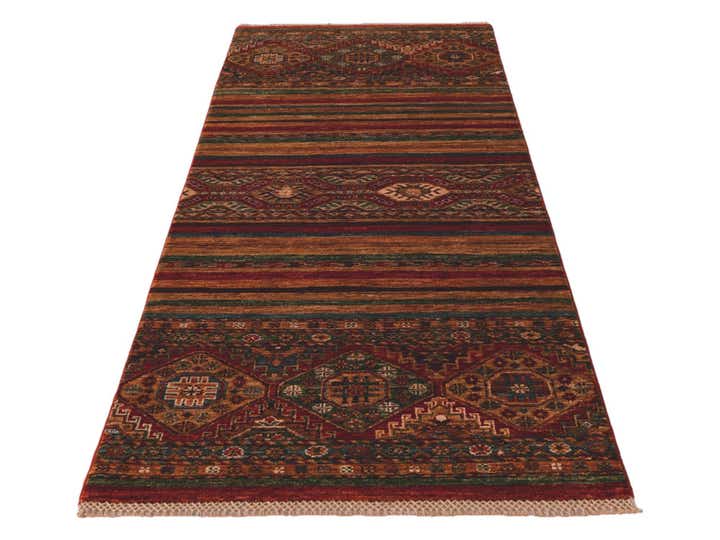 2' 7 x 6' 8 Hand Knotted Kazak Runner Rug