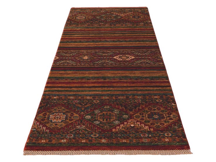 Detail image of 2' 7 x 6' 8 Hand Knotted Kazak Runner Rug
