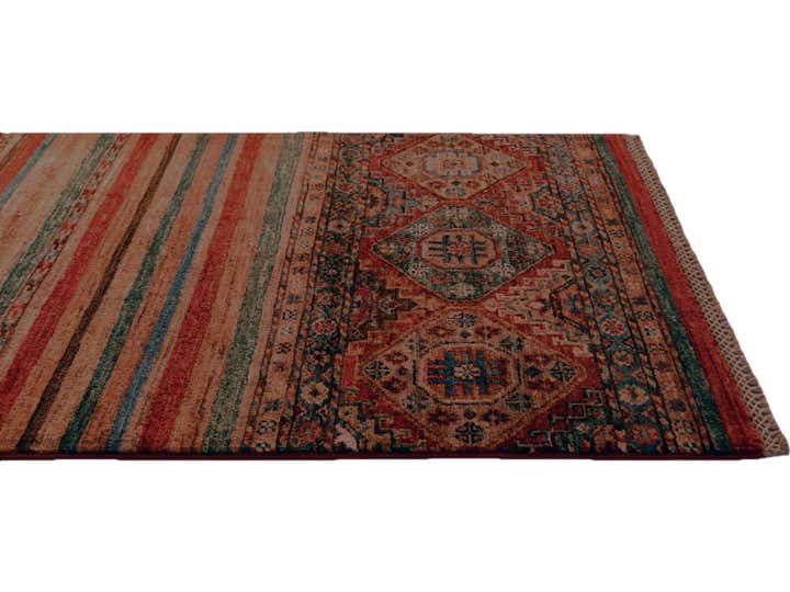 2' 7 x 6' 8 Hand Knotted Kazak Runner Rug