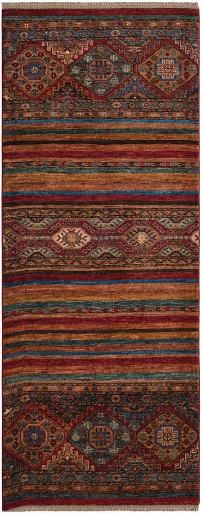 2' 7 x 6' 8 Hand Knotted Kazak Runner Rug