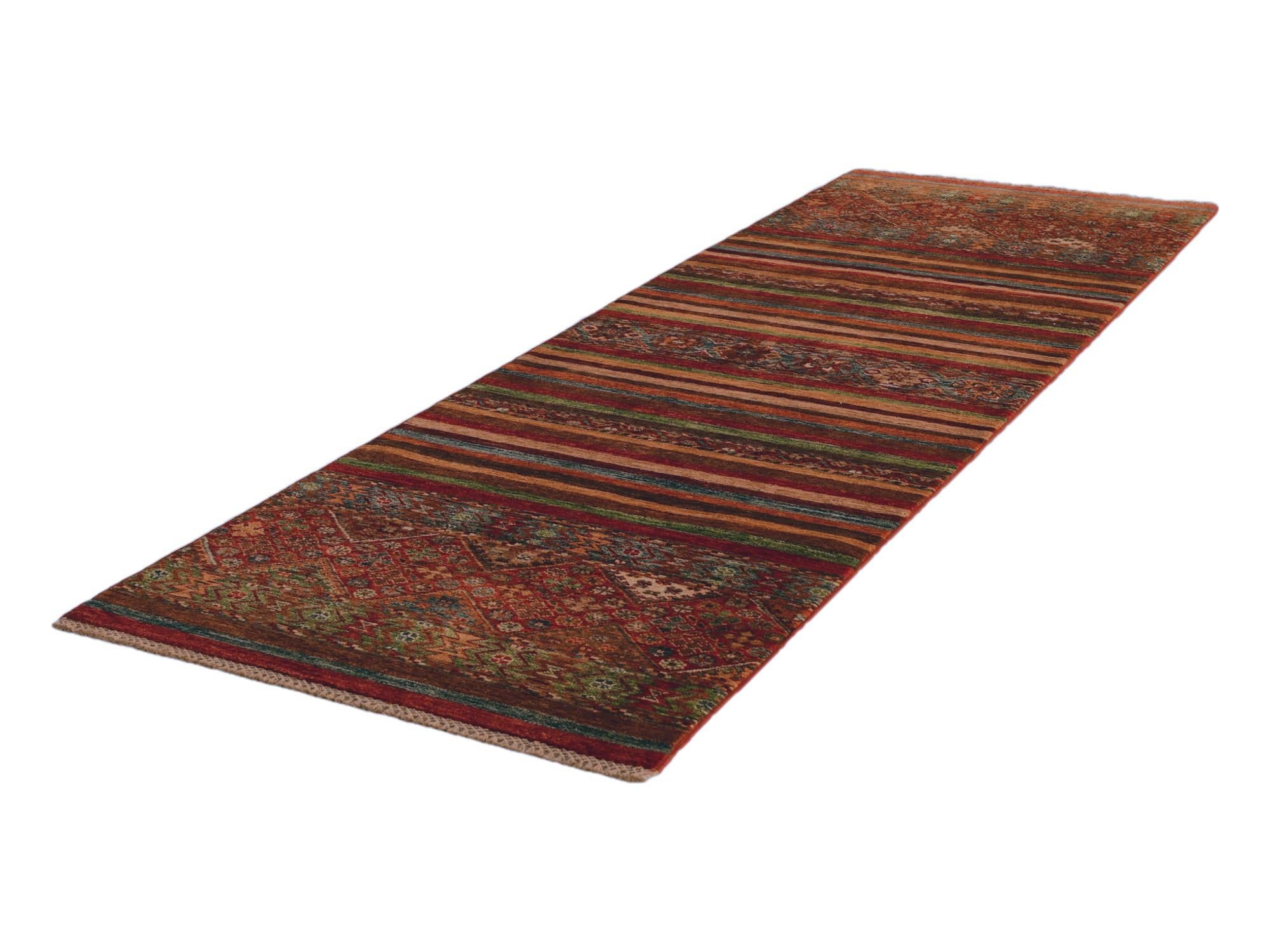 2' 10 x 8' 8 Hand Knotted Kazak Runner Rug