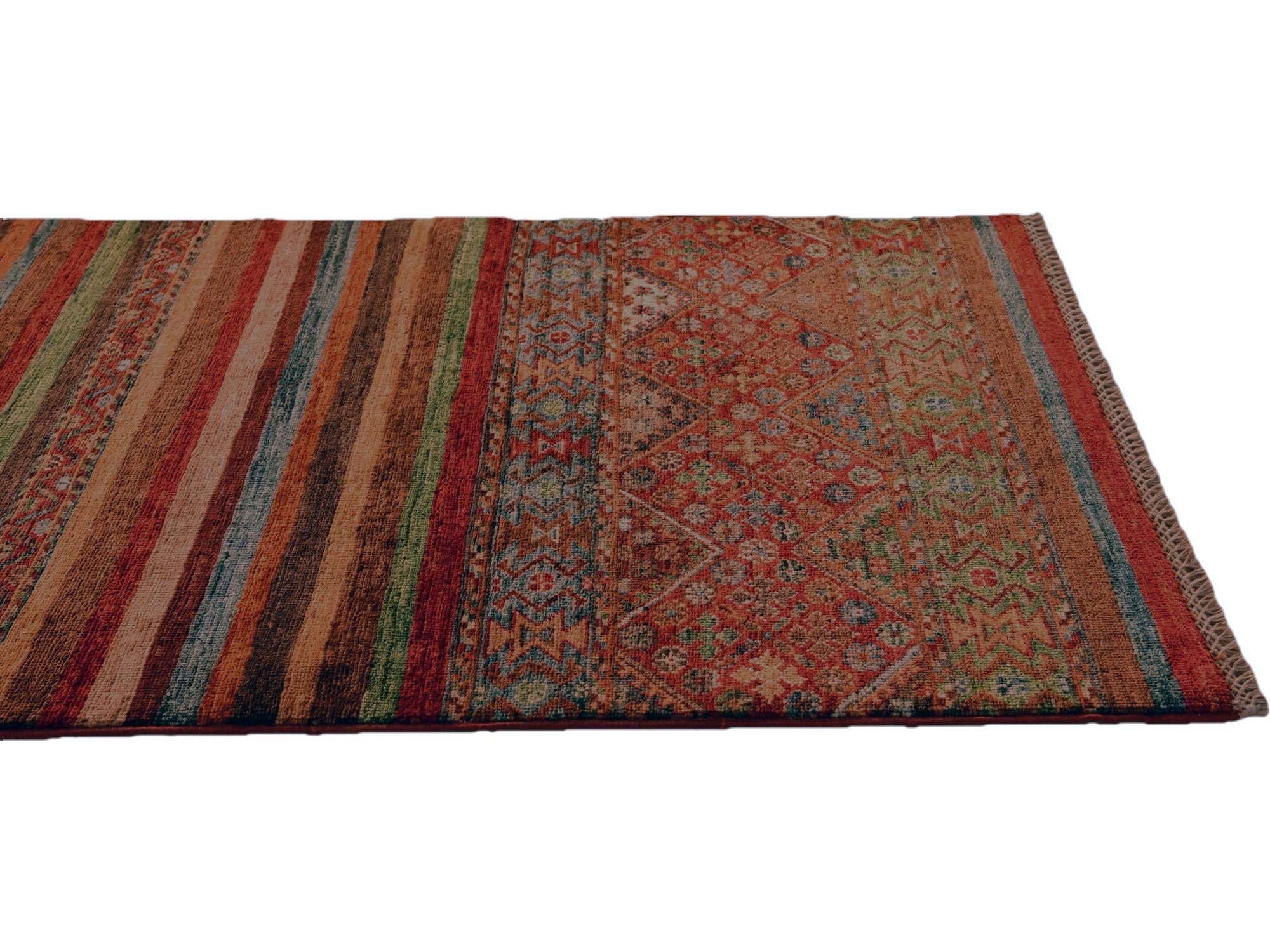 2' 10 x 8' 8 Hand Knotted Kazak Runner Rug