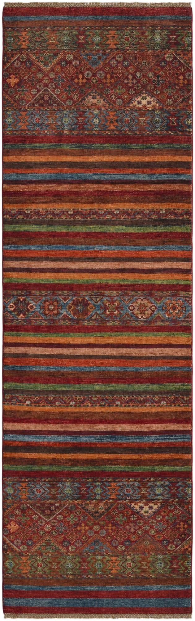 2' 10 x 8' 8 Hand Knotted Kazak Runner Rug