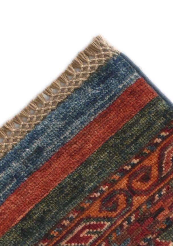 2' 7 x 8' 5 Hand Knotted Kazak Runner Rug