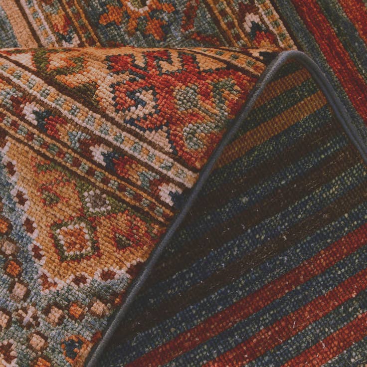 Detail image of 2' 7 x 6' 11 Hand Knotted Kazak Runner Rug