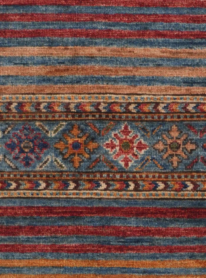 Detail image of 2' 7 x 6' 11 Hand Knotted Kazak Runner Rug