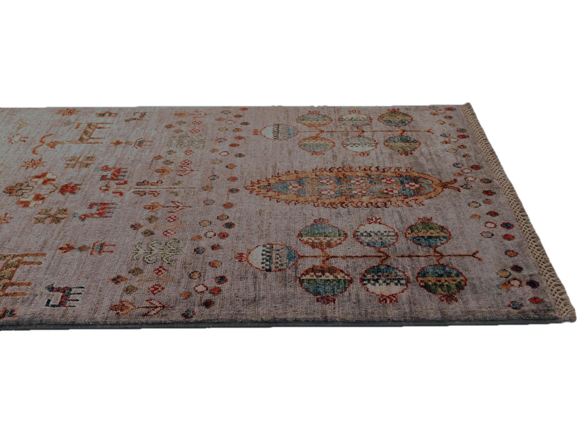 2' 7 x 6' 10 Hand Knotted Kazak Runner Rug