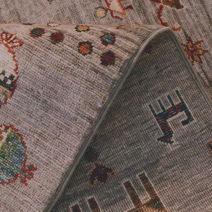 2' 7 x 6' 10 Hand Knotted Kazak Runner Rug