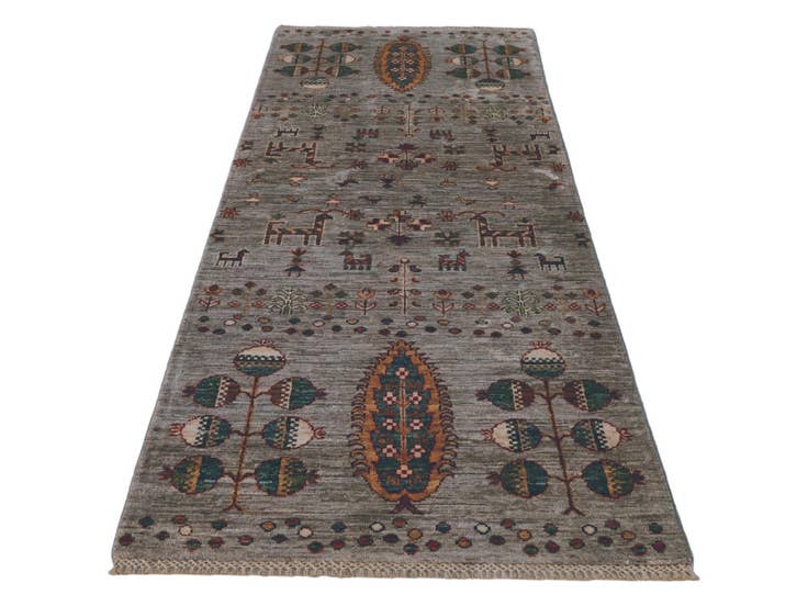 Detail image of 2' 6 x 6' 10 Hand Knotted Kazak Runner Rug