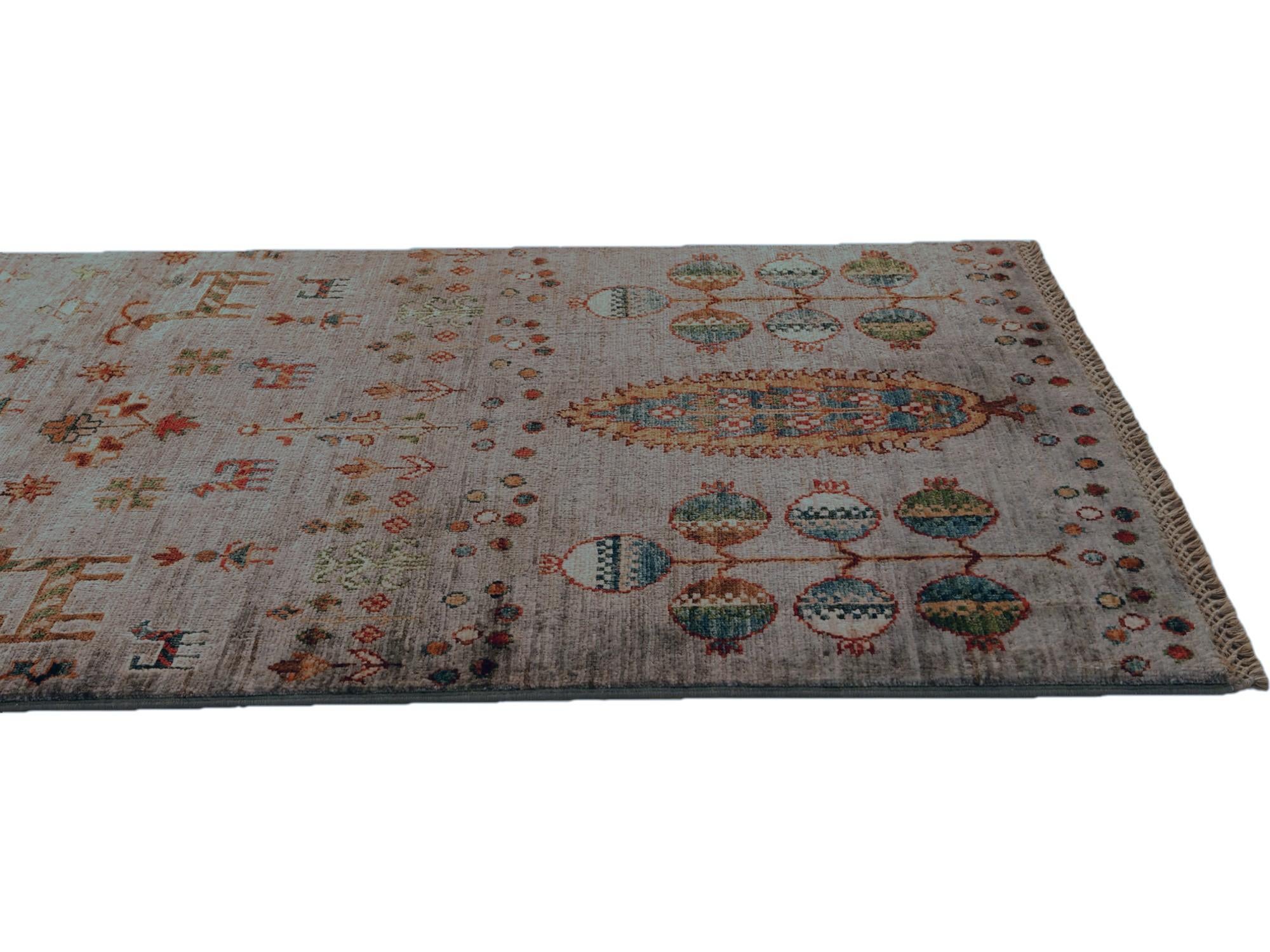 2' 6 x 6' 10 Hand Knotted Kazak Runner Rug