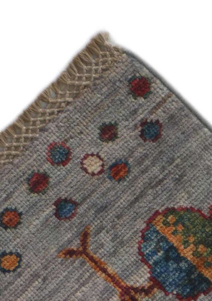 2' 6 x 6' 10 Hand Knotted Kazak Runner Rug