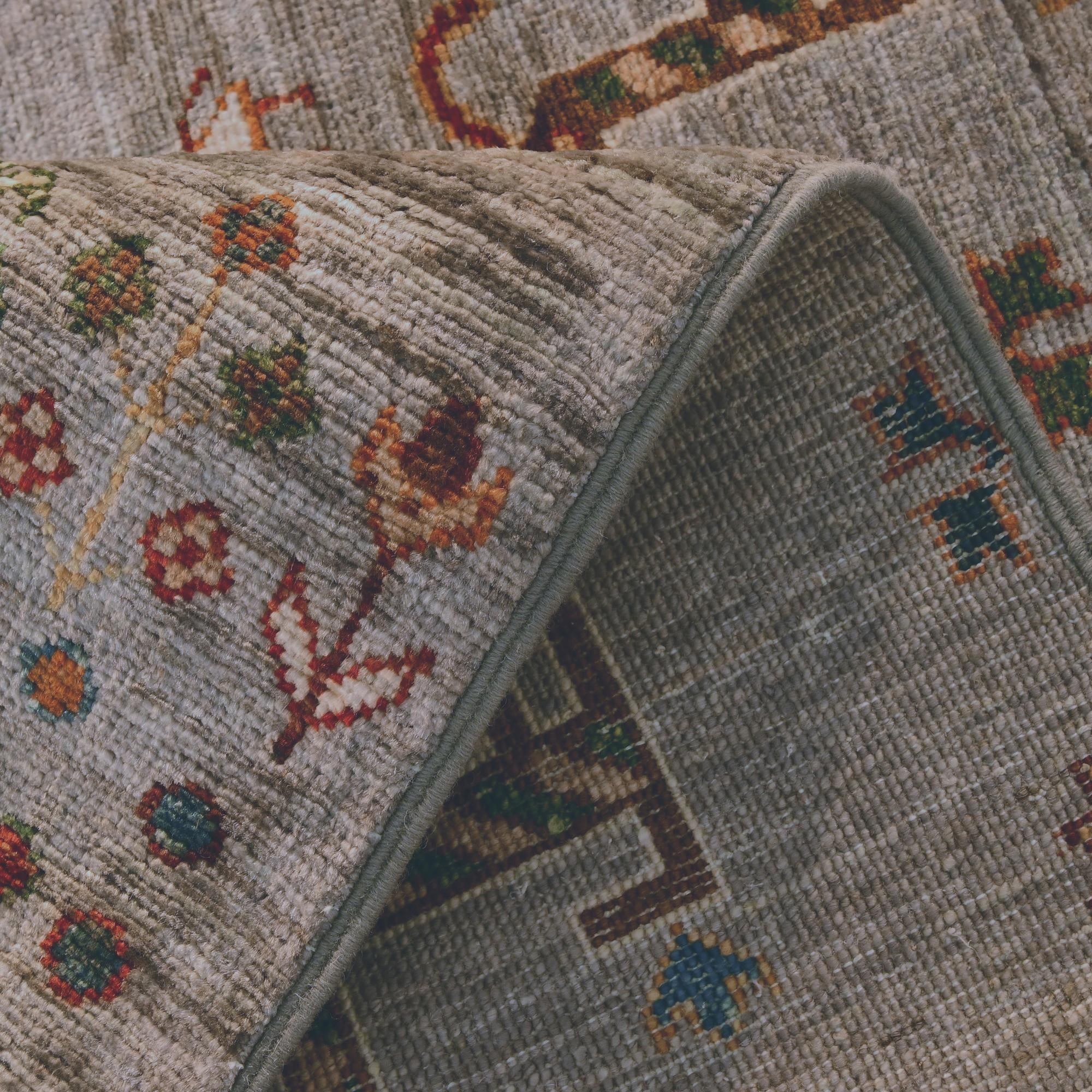 2' 6 x 6' 10 Hand Knotted Kazak Runner Rug