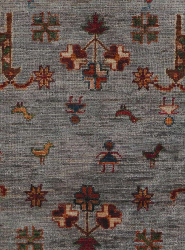 2' 6 x 6' 10 Hand Knotted Kazak Runner Rug