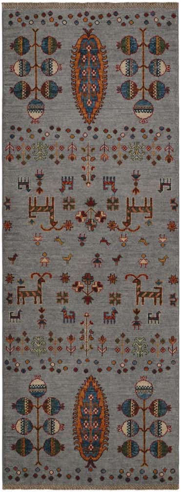 2' 6 x 6' 10 Hand Knotted Kazak Runner Rug