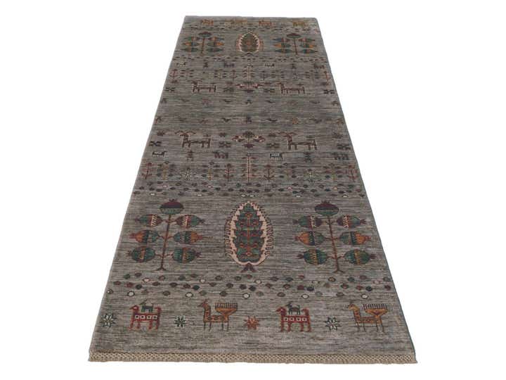 2' 9 x 8' 10 Hand Knotted Kazak Runner Rug
