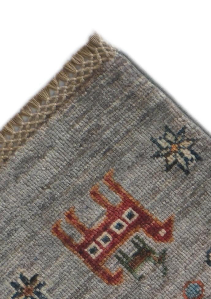 2' 9 x 8' 10 Hand Knotted Kazak Runner Rug
