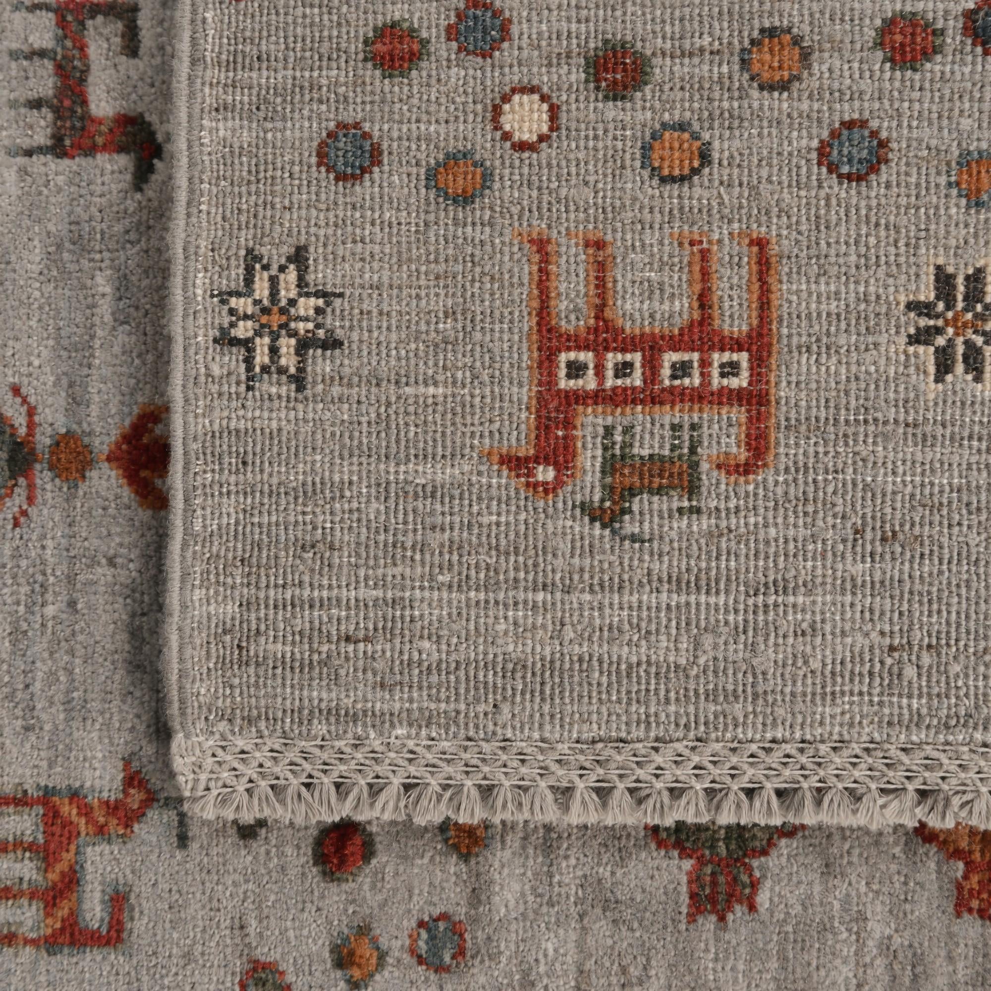 85cm x 270cm Hand Knotted Kazak Runner Rug