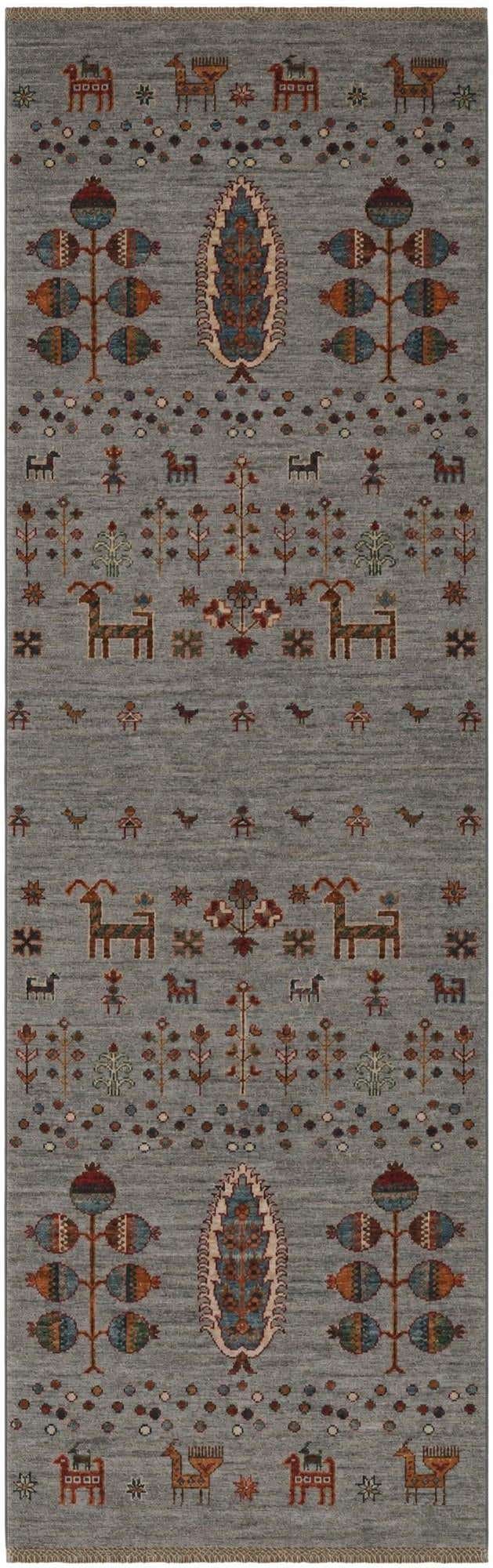 2' 9 x 8' 10 Hand Knotted Kazak Runner Rug