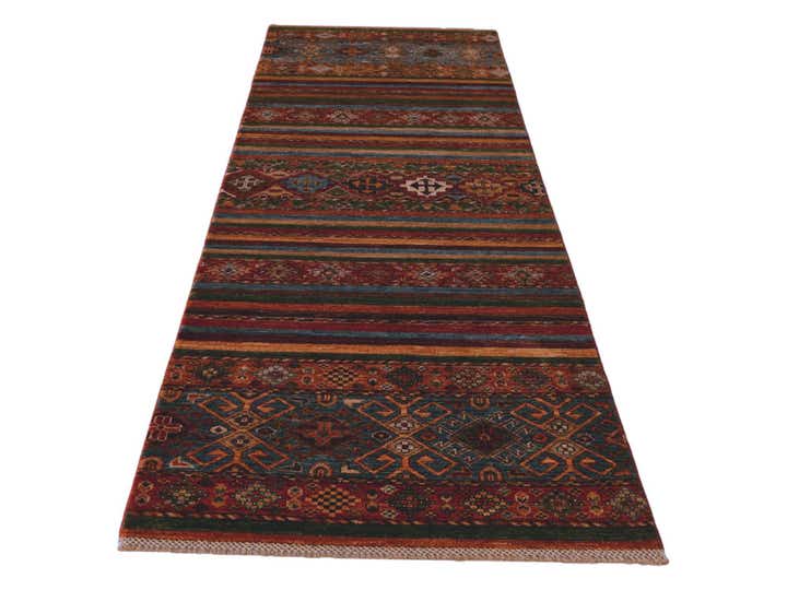 2' 8 x 8' 6 Hand Knotted Kazak Runner Rug