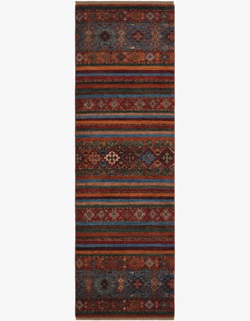 2' 8 x 8' 6 Hand Knotted Kazak Runner Rug
